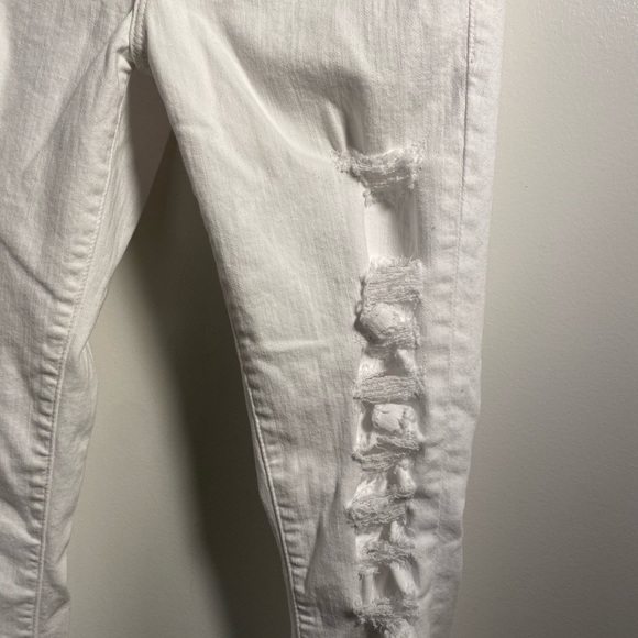 FRAME LE HIGH SKINNY IN BLANC RIP SIZE 28 NWOT - Picture 6 of 9